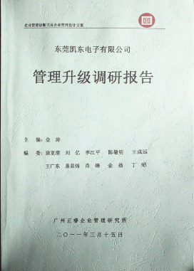 2012年4月5日，正睿咨詢向潔麗決策層陳述調研報告